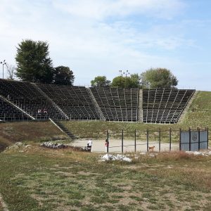 Ancient theater of Dion archaeological site