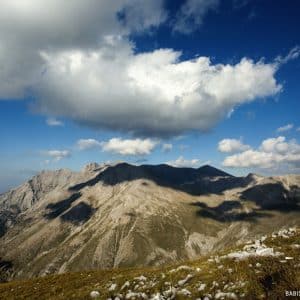 panorama of Olympus summits