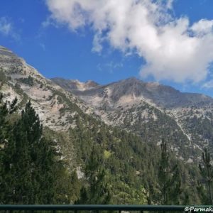 Mount Olympus Panorama of summits from Refuge A