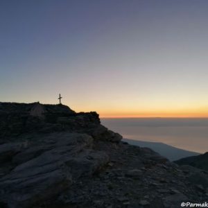 Mount Olympus sunrise from prophet Elias chappel