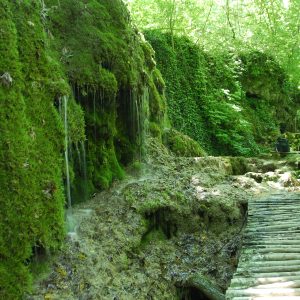 Trail to Skra waterfall and pond
